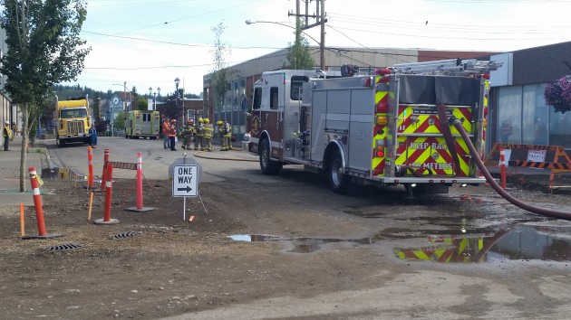 Fire crews tend to gas leak on Quebec Street