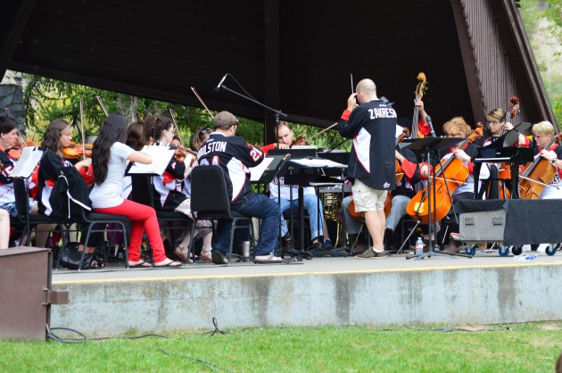 Kevin Zakresky conducts PGSO at Fort George Park. Photos 250 News.