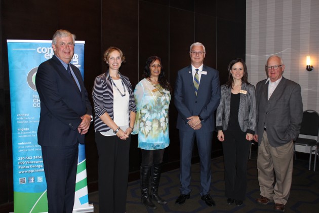 John Gibson, Alisa Gloag (YVR), Ranjit Gill, Craig Richmond (YVR), Christie Ray PG Chamber and Les Waldie
