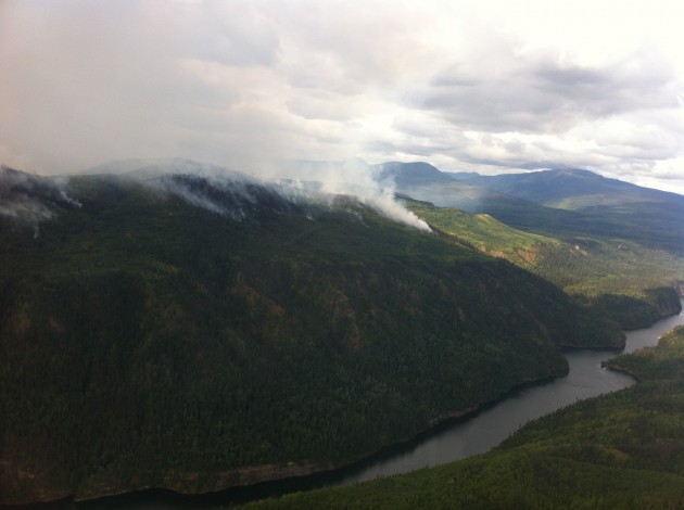 The Mt. McAllister fire near Chetwynd rages on - photo courtesy BC Wildfire Management Branch