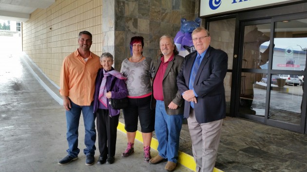 Brent Marshall, Norma Allison, Penny Jones, Andrew Burton and Roy Spooner