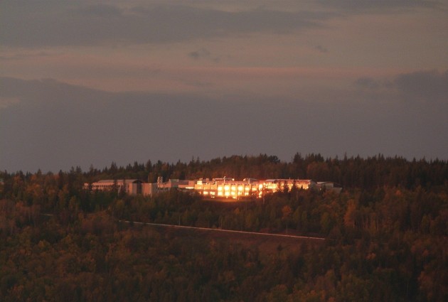 Light plays on UNBC windows- photo250News