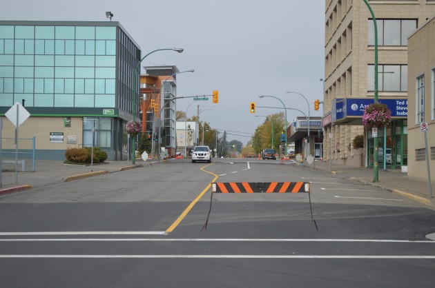 New left turn lane on Fourth at Victoria