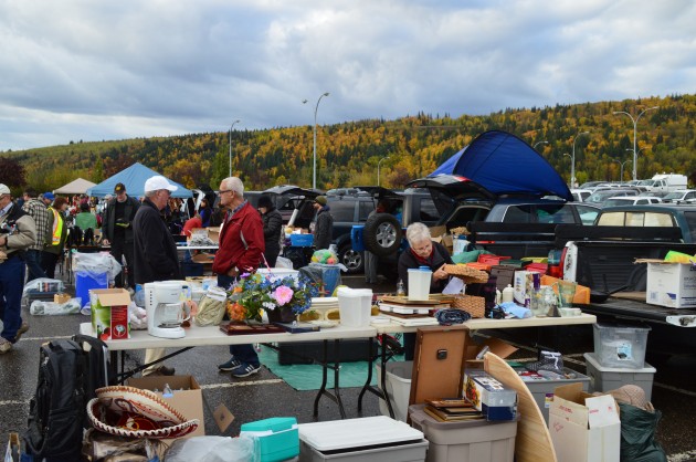Fall colours provided the backdrop outside CN Centre Saturday. Photo 250News