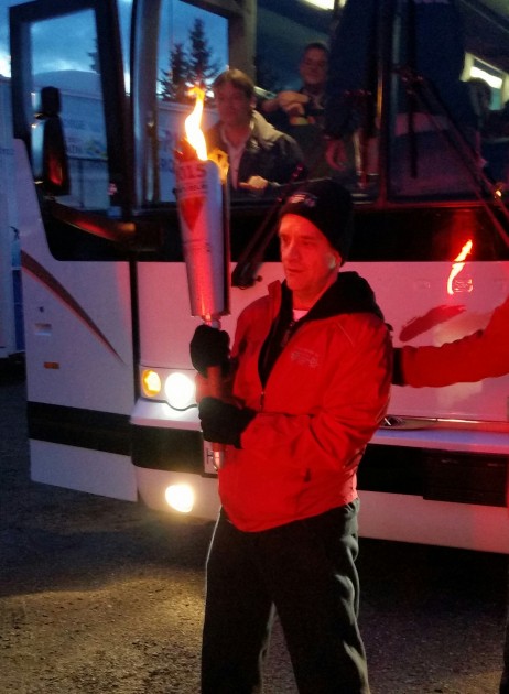 Brian Whitfield kicks off the Illuminate the North Torch Relay - 250 News