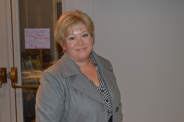 Terri McConnachie at Lyn Hall celebration Saturday night. Photo 250News