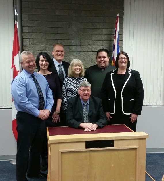 School trustees pose for photograph at Tuesday's inauguration - photo 250 News