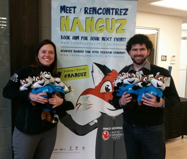 Alyson Gourley-Cramer, manager communications & community relations, Canada Winter Games & Chris Kinch, director of membership and progarms, YMCA of Northern BC - photo 250 News