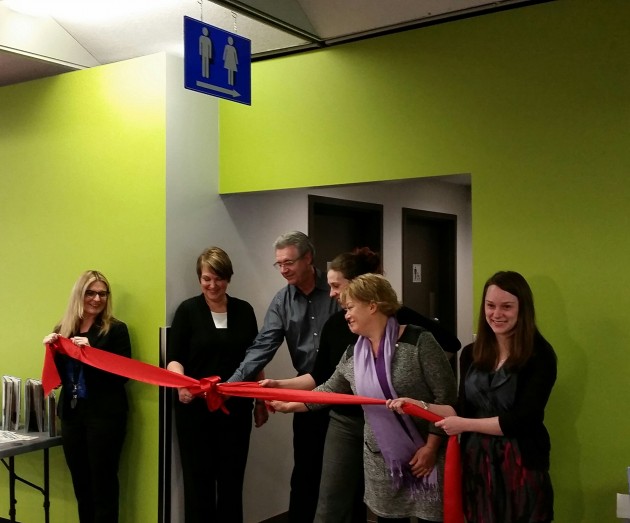 Prince George Mayor Lyn Hall at this morning's ribbon cutting ceremony at the P.G. Public Library -Photo 250News