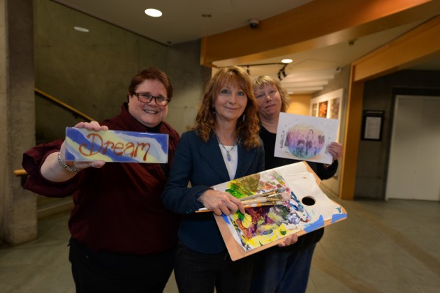 Wendy Young (left), Betty Kovacic and Dr. Annie Booth. Photo courtesy UNBC