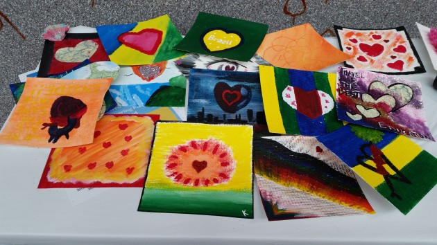 A sampling of the work produced during Art Day at CNC - photos 250News