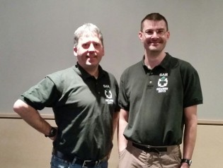 From left, BC Search & Rescue Association Director's Trent Blair, Cariboo-Chilcotin, & Chris Mushumanski, Bulkley Nechako - photo 250News