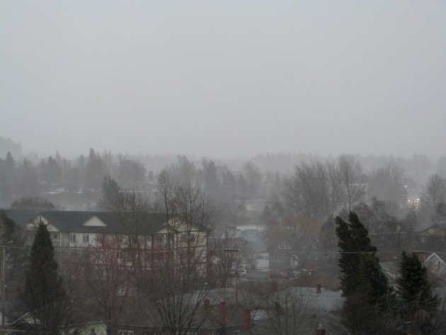 Photo of the storm that literally blew through Prince George on Saturday. 250 News photo