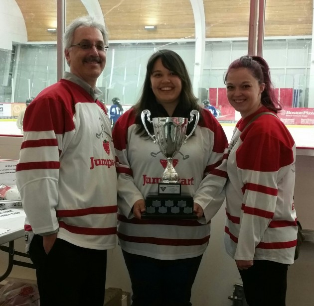 From left, David Shuvera, Aleah Gagnon, Jane Hilder - photo 250 News