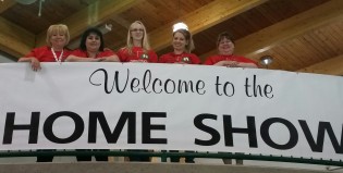 From left, Terri McConnachie, executive assistant Donna Maskell, & Home Show assistants Leandra Hooker-Armstrong, Melissa McConnachie & Denise Belanger