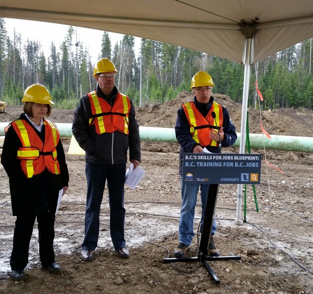 Labour Minister Shirley Bond, Prince George Mayor Lyn Hall & Aboriginal Relations and Reconciliation Minister John Rustad - photo 250 News