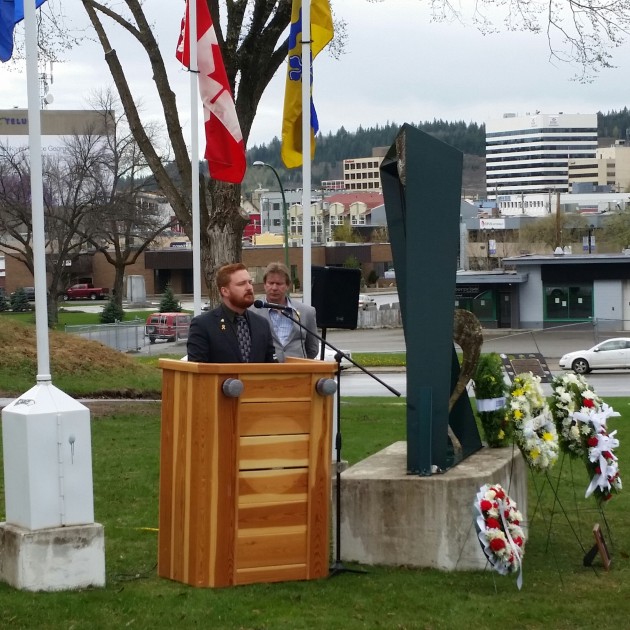 Aaron Ekman, Secretary Treasurer, BC Federation of Labour, Don Iwaskow, Vice-President, North Central Labour Council - photos 250 News