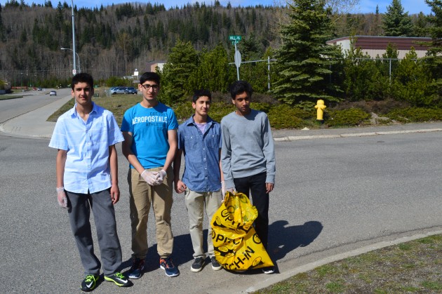 Teens from the Muslim Centre did their part to clean up the city