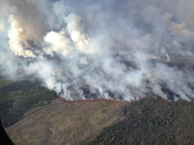 Little Bobtail Lake fire - photo courtesy BC Wildfire Management Branch