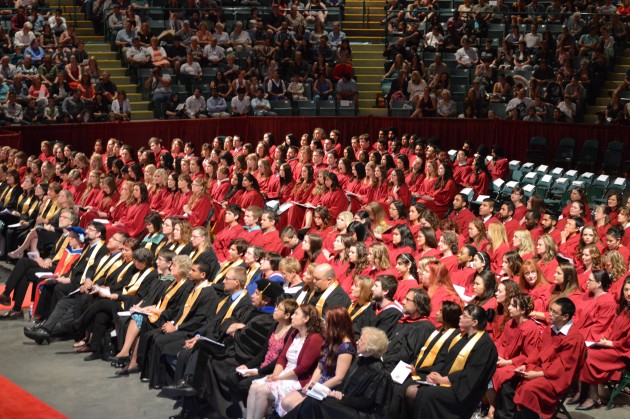 Faculty and graduates attend CNC Convocation Saturday. Photos 250News