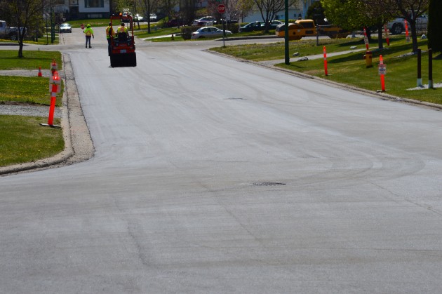 Paving Killoren was completed early Friday afternoon