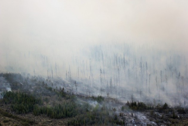 Pelican Lake fire - photo courtesy Wildfire Management Branch
