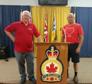 From left, Vice-President John Scott & President Bruce Gabriel - photo 250 News