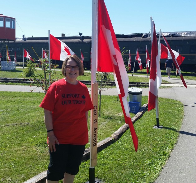 Liberal MLA Shirley Bond at today's Legion barbecue - photos 250 News