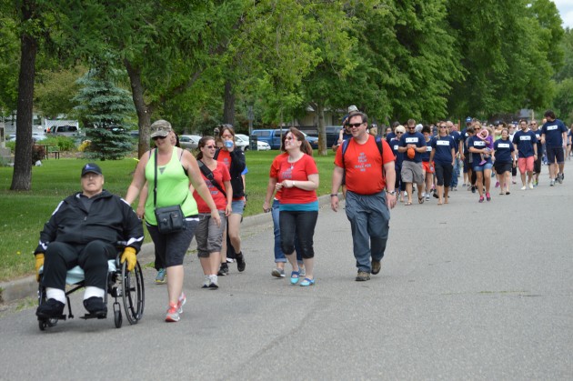 Former City Councilor and unabashed Prince George advocate Glen "Moose" Scott takes part in MS fundraiser. Photo 250News