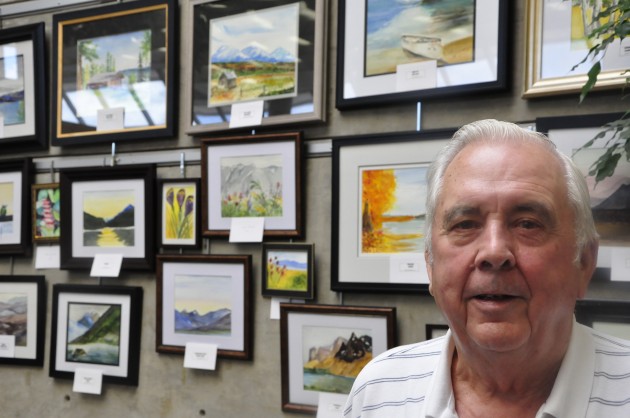 John Wemyss and his artwork - photo submitted