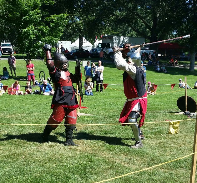 Medieval fighting demonstration by the Society for Creative Anachronism