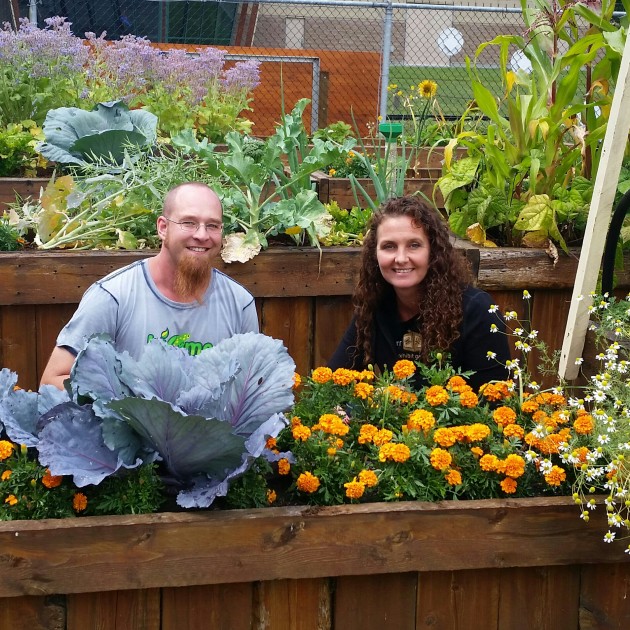 Master gardener Chad Hellenius and Tracy Calogheros - photo 250 News