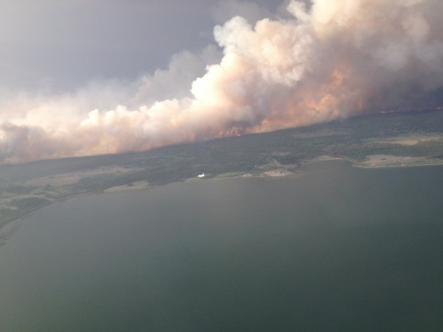 Puntzi Lake fire - photo courtesy BC Wildfire Management Branch