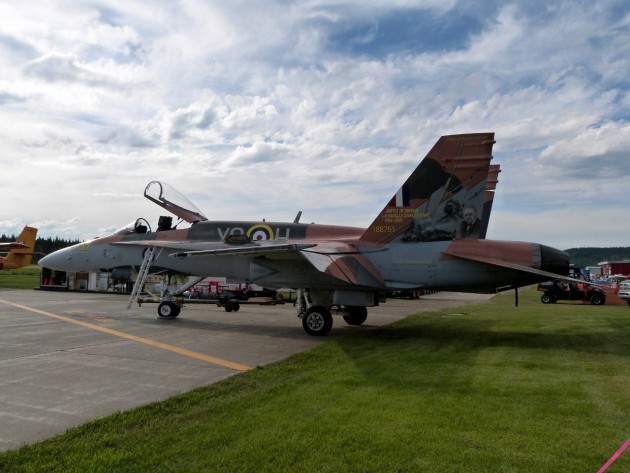 CF-18 Hornet Demo team will entertain at Skyfest. Photo 250 News