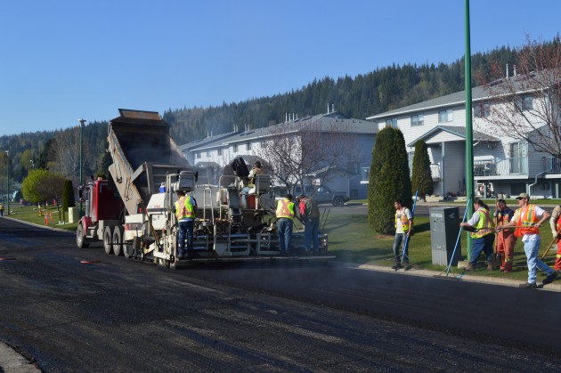 Road work from earlier this year - photo 250 News archive