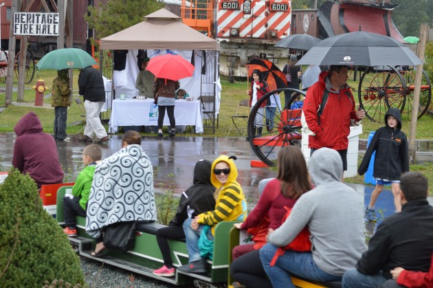 Kids big and little got in that final mini train ride of the season Saturday. Photos 250 News