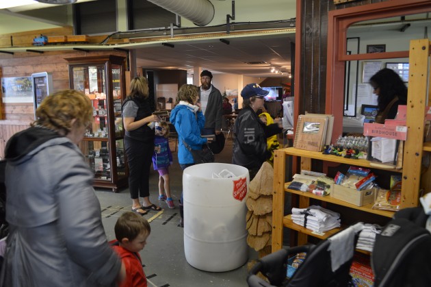 Food donations go to the Salvation Army food bank