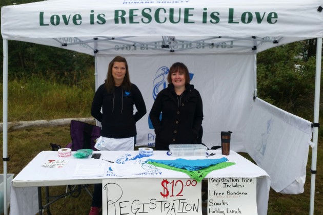 From left, Prince George Humane Society volunteers Joni Fuller and Leah Coghlan - photos 250 News