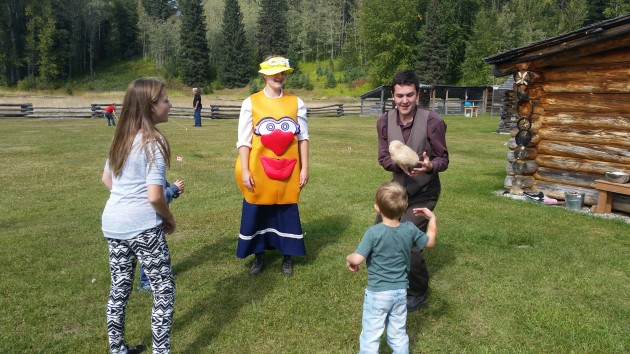 Kids and adults enjoy the potato toss