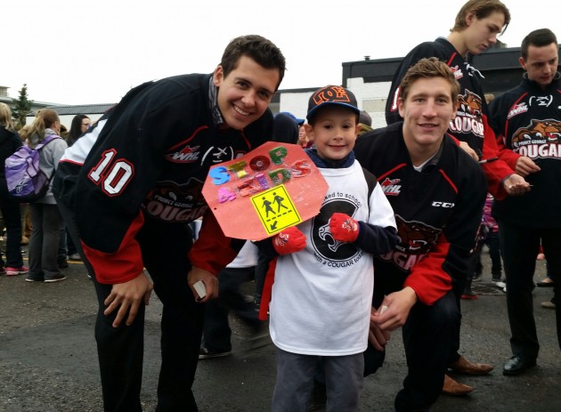 Tyler Mrkonjic, Hayden Stanker and Aaron Macklin