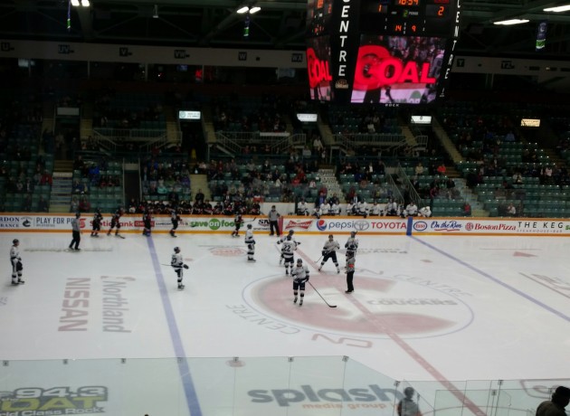 The Prince George Cougars and Kamloops Blazers Saturday night at CN Centre - photo 250 News