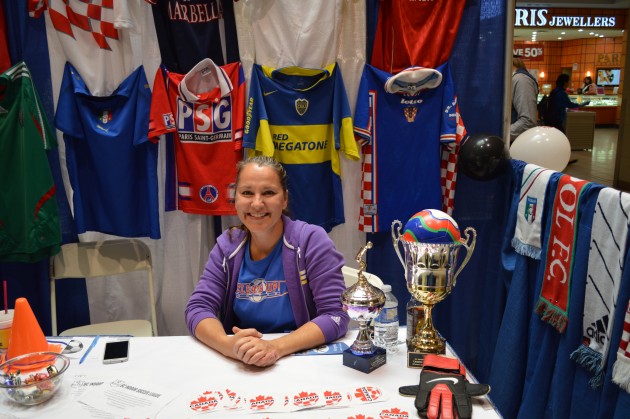 Connie Ratkaj provides information on BC Indoor Soccer League. Photos 250News