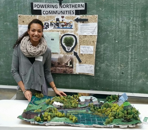 Fourth year environmental studies major Krystal Devauld