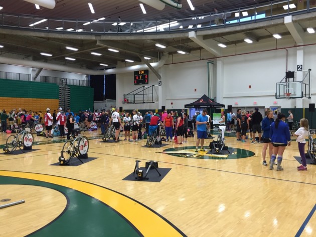 29 teams took part in last night's Inside Ride at the Northern Sport Centre - photo submitted