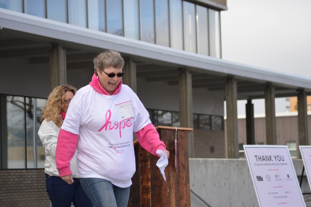 "I'm just happy to be here" says breast cancer survivor Ankie Nellen. Photos 250News