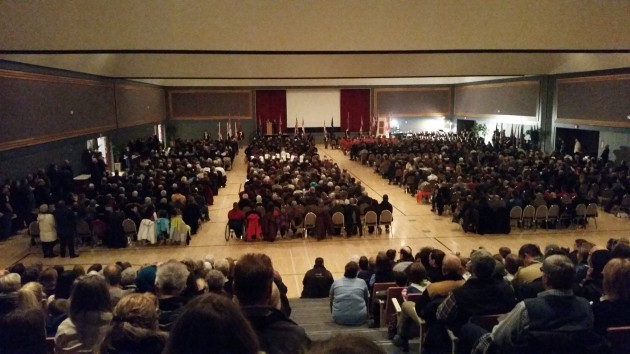 It was standing room only inside the PG Civic Centre this morning for the annual Remembrance Day ceremony - photos 250News