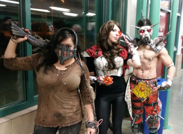 Some Cougars fans wore costumes to mark Northern FanCon Night