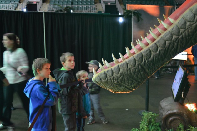 There are many interesting exhibits to catch the kids' attention