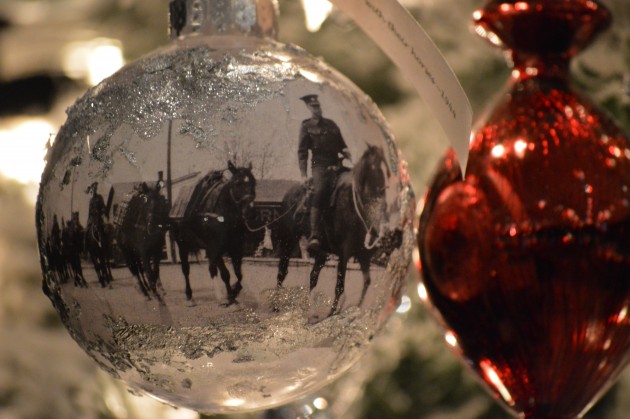 Each ornament on designer Sandra DaSilva's Memory Tree (above right) depicts an aspect of Prince George history