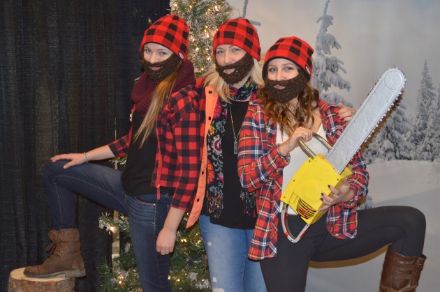 You can gather your pals for your own Lumberjack (Jill?) photo